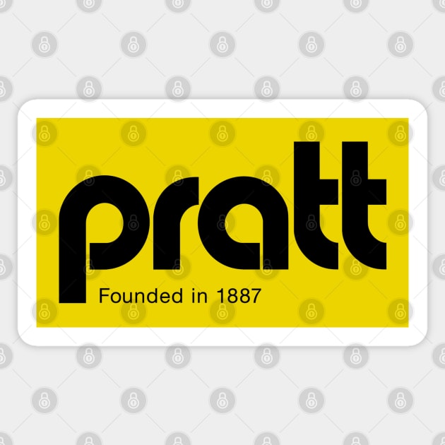 Pratt - retro Sticker by ThirteenthFloor